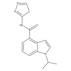 1-isopropyl-N-(1,3,4-thiadiazol-2-yl)-1H-indole-4-carboxamide Structure