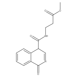 methyl 3-[(1-oxo-4H-isoquinoline-4-carbonyl)amino]propanoate结构式