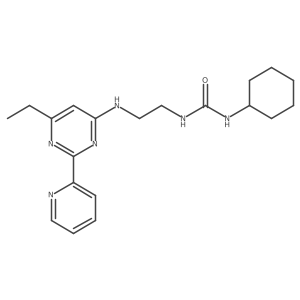 N-Cyclohexyl-N'-[2-[[6-ethyl-2-(2-pyridinyl)-4-pyrimidinyl]amino]ethyl]urea Structure