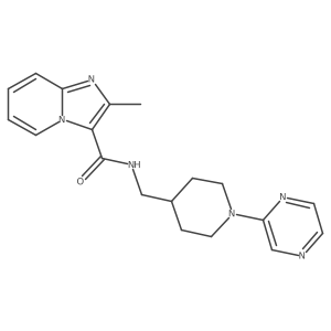 2-Methyl-N-{[1-(pyrazin-2-YL)piperidin-4-YL]methyl}imidazo[1,2-A]pyridine-3-carboxamide Structure