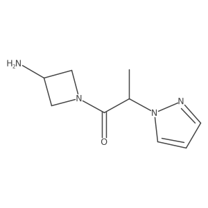 1-(3-aminoazetidin-1-yl)-2-(1H-pyrazol-1-yl)propan-1-one Structure