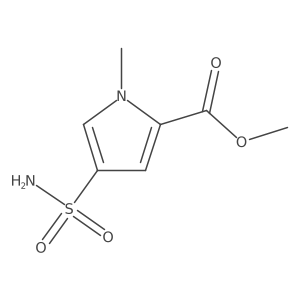 methyl 1-methyl-4-sulfamoyl-1H-pyrrole-2-carboxylate Structure