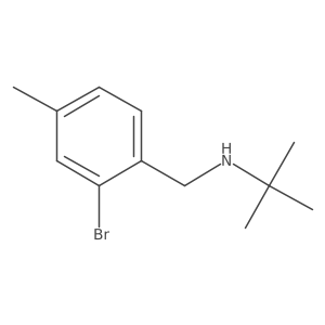 [(2-Bromo-4-methylphenyl)methyl](tert-butyl)amine结构式