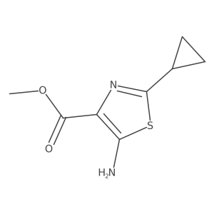 Methyl 5-amino-2-cyclopropylthiazole-4-carboxylate Structure