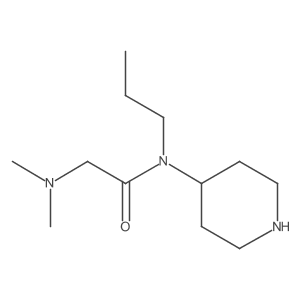2-(dimethylamino)-N-(piperidin-4-yl)-N-propylacetamide结构式