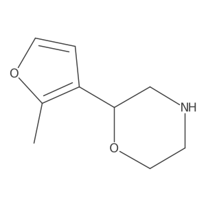 2-(2-Methylfuran-3-yl)morpholine结构式