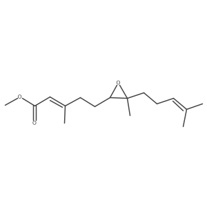 Methyl [2alpha(E),3beta]-3-Methyl-5-[3-methyl-3-(4-methyl-3-pentenyl)oxiranyl]-2-pentenoic Acid Ester结构式