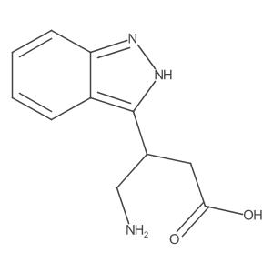 4-amino-3-(1H-indazol-3-yl)butanoic acid结构式
