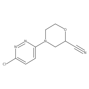 4-(6-Chloropyridazin-3-yl)morpholine-2-carbonitrile Structure