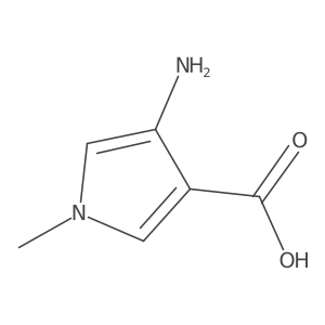4-Amino-1-methyl-1h-pyrrole-3-carboxylic acid Structure
