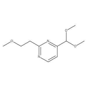 4-(Dimethoxymethyl)-2-(2-methoxyethyl)pyrimidine Structure