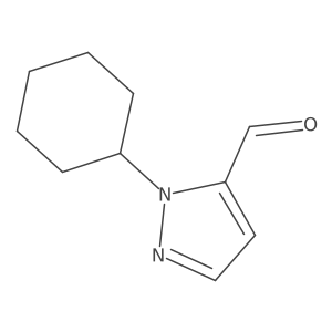 2-Cyclohexylpyrazole-3-carbaldehyde Structure