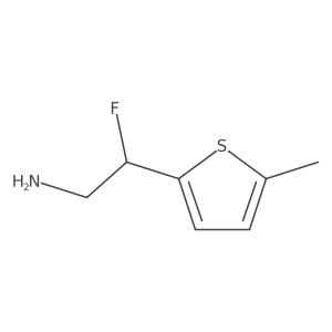 2-Fluoro-2-(5-methylthiophen-2-yl)ethan-1-amine结构式