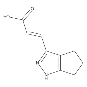 3-{1H,4H,5H,6H-cyclopenta[c]pyrazol-3-yl}prop-2-enoic acid结构式