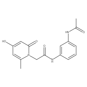 N-[3-(acetylamino)phenyl]-2-(4-hydroxy-6-methyl-2-oxopyridin-1(2H)-yl)acetamide结构式