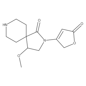 2-(2,5-Dihydro-5-oxo-3-furanyl)-4-methoxy-2,8-diazaspiro[4.5]decan-1-one Structure