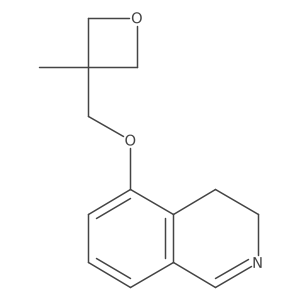 3,4-Dihydro-5-[(3-methyl-3-oxetanyl)methoxy]isoquinoline Structure