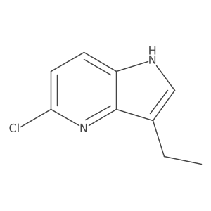 5-chloro-3-ethyl-1H-pyrrolo[3,2-b]pyridine结构式