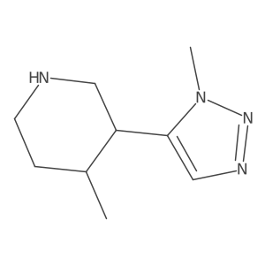 4-Methyl-3-(1-methyl-1H-1,2,3-triazol-5-yl)piperidine Structure