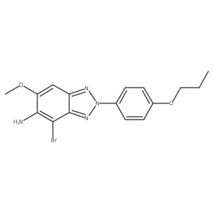 2H-Benzotriazol-5-amine, 4-bromo-6-methoxy-2-(4-propoxyphenyl)- Structure