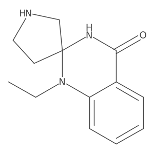 1'-Ethyl-1'H-spiro[pyrrolidine-3,2'-quinazolin]-4'(3'H)-one结构式