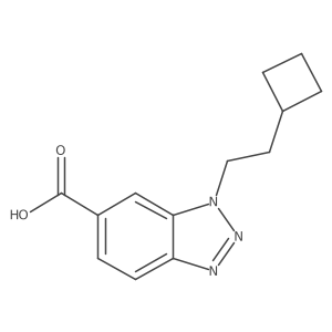 1-(2-cyclobutylethyl)-1H-1,2,3-benzotriazole-6-carboxylic acid Structure