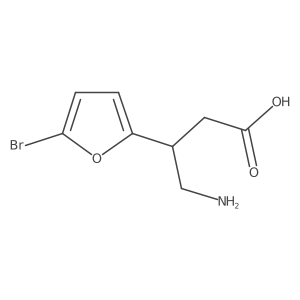 4-Amino-3-(5-bromofuran-2-yl)butanoic acid结构式