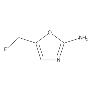 5-(Fluoromethyl)-1,3-oxazol-2-amine Structure