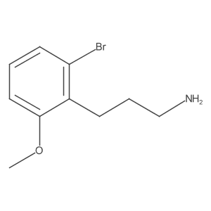 3-(2-Bromo-6-methoxyphenyl)propan-1-amine结构式
