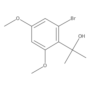 2-(2-Bromo-4,6-dimethoxyphenyl)propan-2-ol Structure