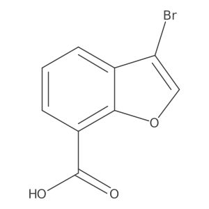 3-Bromo-1-benzofuran-7-carboxylic acid Structure