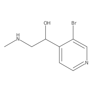 1-(3-Bromopyridin-4-yl)-2-(methylamino)ethan-1-ol Structure