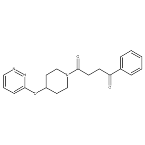 1-Phenyl-4-(4-(pyridazin-3-yloxy)piperidin-1-yl)butane-1,4-dione结构式