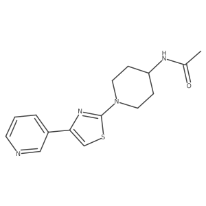 N-(1-(4-(pyridin-3-yl)thiazol-2-yl)piperidin-4-yl)acetamide Structure