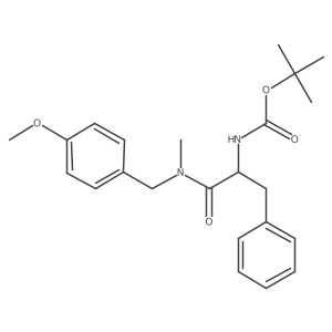 tert-butyl N-[(2S)-1-[(4-methoxyphenyl)methyl-methylamino]-1-oxo-3-phenylpropan-2-yl]carbamate Structure