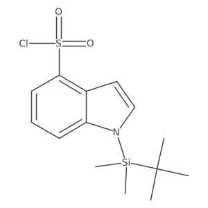 1-(tert-butyldimethylsilyl)-1H-indole-4-sulfonyl chloride Structure