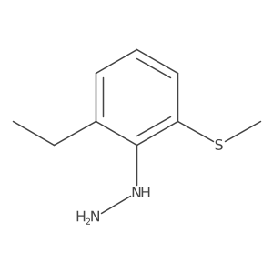1-(2-Ethyl-6-(methylthio)phenyl)hydrazine Structure