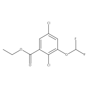 Ethyl 2,5-dichloro-3-(difluoromethoxy)benzoate Structure