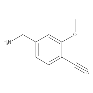 4-(Aminomethyl)-2-methoxybenzonitrile Structure