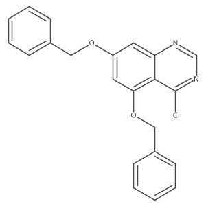 5,7-Bis(benzyloxy)-4-chloroquinazoline结构式