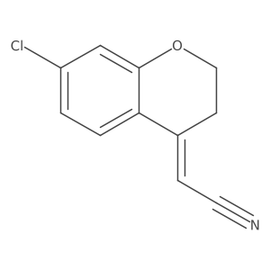 2-(7-Chlorochroman-4-ylidene)acetonitrile Structure