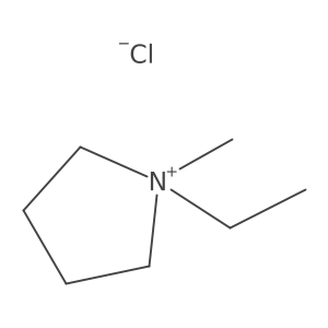 1-Ethyl-1-methylpyrrolidin-1-ium chloride结构式