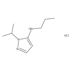 1-isopropyl-N-propyl-1H-pyrazol-5-amine结构式