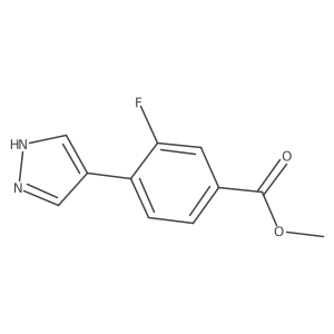 Methyl 3-fluoro-4-(1H-pyrazol-4-yl)benzoate Structure
