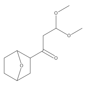 3,3-Dimethoxy-1-{7-oxabicyclo[2.2.1]heptan-2-yl}propan-1-one结构式