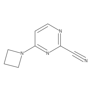 4-(Azetidin-1-yl)pyrimidine-2-carbonitrile结构式