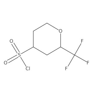 2-(Trifluoromethyl)oxane-4-sulfonyl chloride Structure