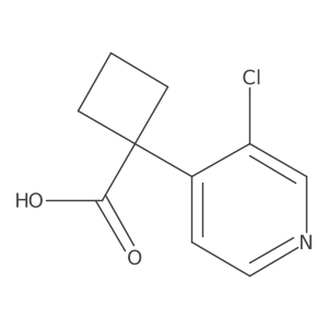1-(3-Chloropyridin-4-yl)cyclobutane-1-carboxylic acid Structure
