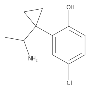 2-[1-(1-Aminoethyl)cyclopropyl]-4-chlorophenol Structure