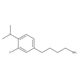 4-(4-aminobutyl)-2-fluoro-N,N-dimethylaniline Structure